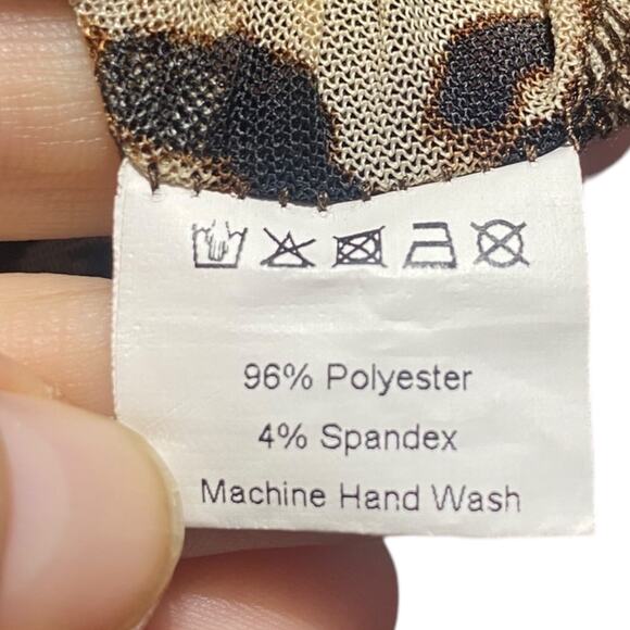 CRAZY TRAIN sheer leopard cheetah print kimono - One Size - Picture 4 of 5